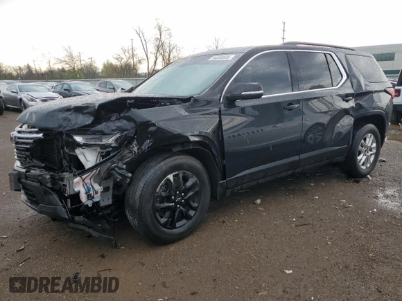 2022 Chevrolet Traverse LT Cloth with VIN 1GNEVGKW7NJ129251, listed as a Copart auction lot 54088695 with 47,011 mi miles and Salvage title. Bid and sale history available at DreamBid. Image 1.