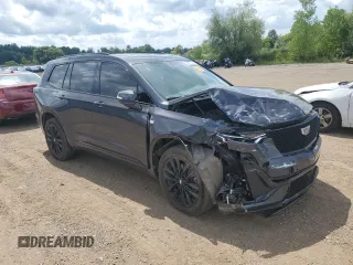 2021 Cadillac XT6 Sport with VIN 1GYKPGRS0MZ187818, listed as a Copart auction lot 66967824 with 66,956 mi miles and Salvage Title. Bid and sale history available at carsss.com. Image 4.