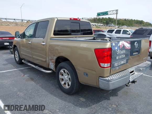 2004 Nissan Titan LE with VIN 1N6AA07A94N559181, listed as a IAAI auction lot 41637533 with Not Provided miles and . Bid and sale history available at DreamBid. Image 3.