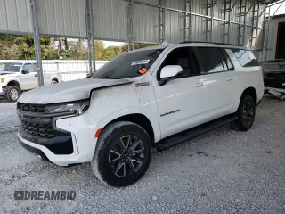 2022 Chevrolet Suburban Z71 with VIN 1GNSKDKD7NR312482, listed as a Copart auction lot 75623814 with 0 mi miles and Salvage Title. Bid and sale history available at carsss.com. Image 1.