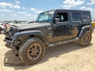 2007 Jeep Wrangler Unlimited Sahara with VIN 1J4GA59197L215366, listed as a Copart auction lot 61066465 with 203,393 mi miles and Salvage title. Bid and sale history available at DreamBid. Image 1.