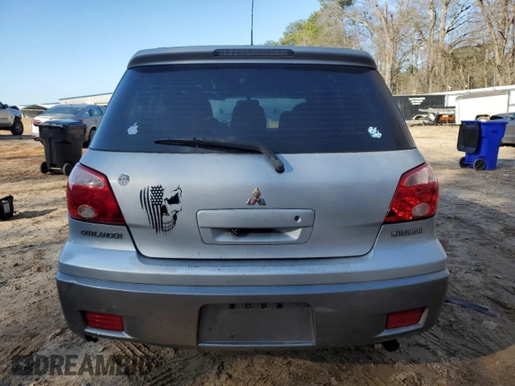 2005 Mitsubishi Outlander LS with VIN JA4LX31F35U025160, listed as a Copart auction lot 43377345 with 185,203 mi miles and Salvage Title. Bid and sale history available at carsss.com. Image 6.