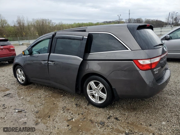 2013 Honda Odyssey Touring with VIN 5FNRL5H97DB058225, listed as a Copart auction lot 51679275 with 150,755 mi miles and Salvage Title. Bid and sale history available at carsss.com. Image 2.