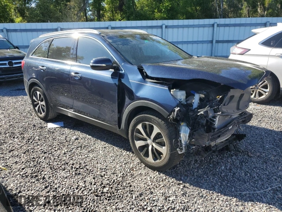 2017 Kia Sorento EX V6 with VIN 5XYPH4A50HG301348, listed as a Copart auction lot 49670465 with 74,566 mi miles and Salvage Title. Bid and sale history available at carsss.com. Image 4.