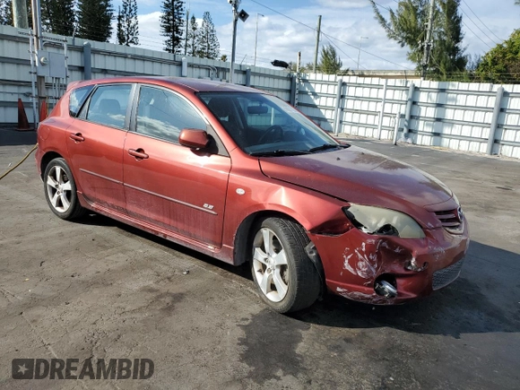 2006 Mazda 3 S Grand Touring with VIN JM1BK343961501996, listed as a Copart auction lot 88581165 with 105,058 mi miles and Salvage Title. Bid and sale history available at DreamBid. Image 4.