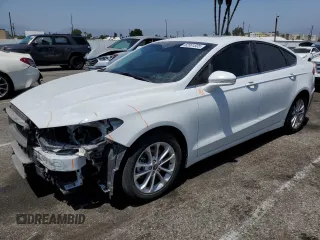 2020 Ford Fusion SEL with VIN 3FA6P0MUXLR139341, listed as a Copart auction lot 62001305 with 94,063 mi miles and Salvage title. Bid and sale history available at DreamBid. Image 1.