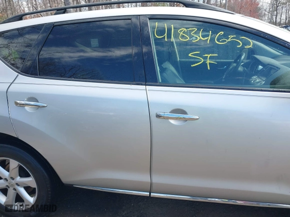2009 Nissan Murano SL with VIN JN8AZ18W69W210951, listed as a IAAI auction lot 41834652 with 137,389 mi miles. Bid and sale history available at carsss.com. Image 13.
