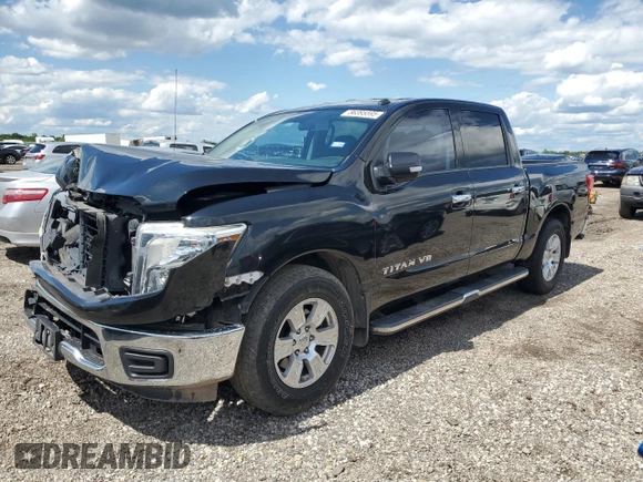 2019 Nissan Titan S with VIN 1N6AA1EK3KN528085, listed as a Copart auction lot 56395595 with 53,794 mi miles and Salvage title. Bid and sale history available at DreamBid. Image 1.