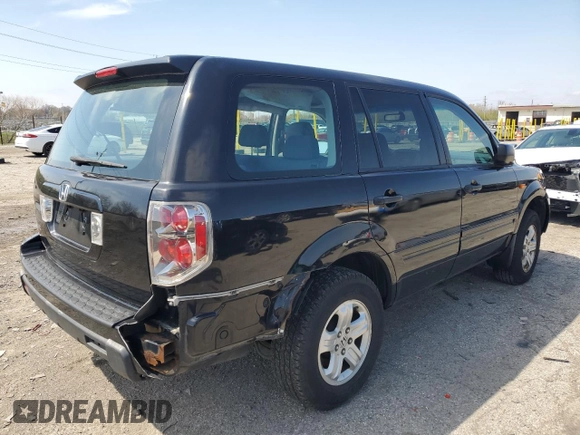 2007 Honda Pilot LX z VIN 5FNYF28107B021596, wystawiony jako Copart lot #51256235 z przebiegiem 176 391 mil mil oraz Czysty tytuł • Clean title. Historia ofert i sprzedaży dostępna na DreamBid. Obrazek 3.