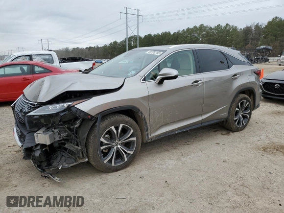 2020 Lexus RX with VIN 2T2HGMDA6LC043854, listed as a Copart auction lot 43705705 with 39,700 mi miles and Salvage Title. Bid and sale history available at carsss.com. Image 1.
