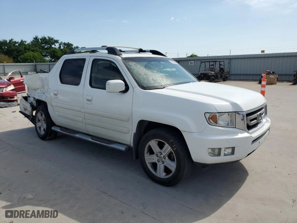 2011 Honda Ridgeline RTL with VIN 5FPYK1F59BB451560, listed as a Copart auction lot 53378295 with 161,371 mi miles and Salvage Title. Bid and sale history available at carsss.com. Image 4.
