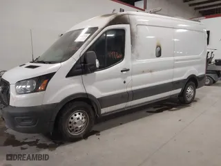 2021 Ford Transit Cargo Van with VIN 1FTBR2C87MKA81309, listed as a IAAI auction lot 41497606 with 1 mi miles. Bid and sale history available at carsss.com. Image 16.