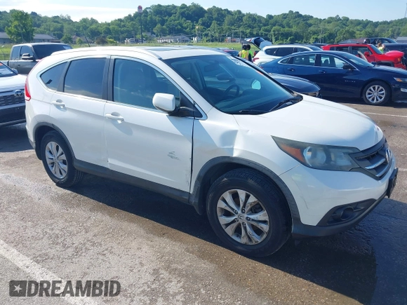 2013 Honda CR-V EX-L z VIN 5J6RM4H75DL039055, wystawiony jako IAAI lot #42368428 z przebiegiem 156 419 mil mil oraz . Historia ofert i sprzedaży dostępna na DreamBid. Obrazek 1.