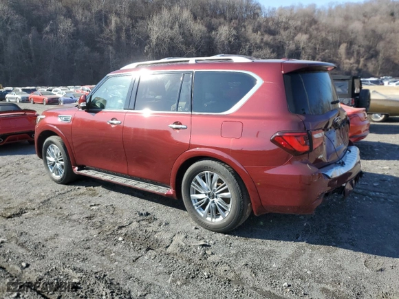 2021 Infiniti QX80 LUXE with VIN JN8AZ2AE5M9272842, listed as a Copart auction lot 48913205 with 31,001 mi miles and Salvage Title. Bid and sale history available at carsss.com. Image 2.