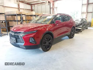 2019 Chevrolet Blazer RS z VIN 3GNKBERS3KS681486, wystawiony jako IAAI lot #42307181 z przebiegiem 104 387 mil mil oraz . Historia ofert i sprzedaży dostępna na DreamBid. Obrazek 2.