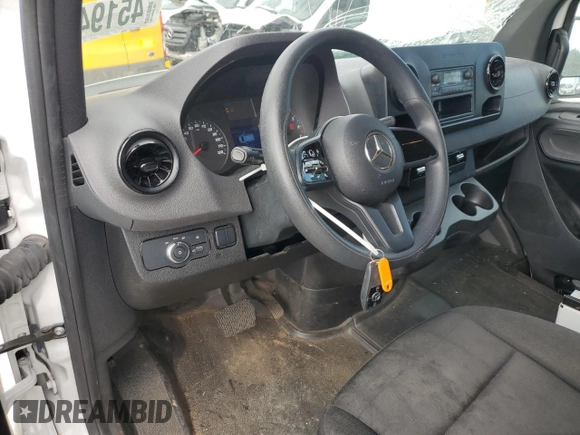 2023 Mercedes-Benz Sprinter Cargo with VIN W1Y40CHY0PT134394, listed as a Copart auction lot 55868155 with 53,473 mi miles and Salvage Title. Bid and sale history available at carsss.com. Image 8.