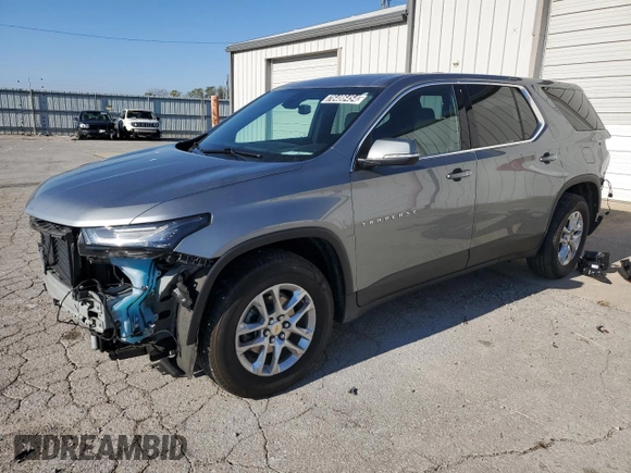 2023 Chevrolet Traverse LS with VIN 1GNEVLKW0PJ200334, listed as a Copart auction lot 76486454 with 28,756 mi miles and Salvage Title. Bid and sale history available at carsss.com. Image 1.
