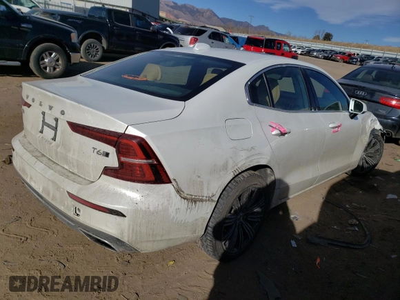 2019 Volvo S60 Inscription with VIN 7JRA22TL6KG012634, listed as a Copart auction lot 39152904 with 46,300 mi miles. Bid and sale history available at carsss.com. Image 3.