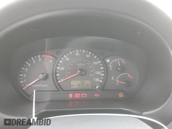 2005 Hyundai Accent GLS with VIN KMHCG45C85U671205, listed as a Copart auction lot 44362455 with 93,032 mi miles and Salvage Title. Bid and sale history available at carsss.com. Image 9.