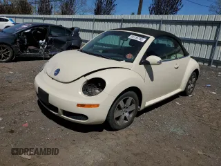 2006 Volkswagen Beetle with VIN 3VWPG31Y96M318878, listed as a Copart auction lot 55155785 with 76,606 mi miles and Salvage title. Bid and sale history available at DreamBid. Image 1.