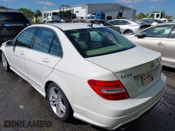 2012 Mercedes-Benz C C 300 Sport with VIN WDDGF8BB9CR230328, listed as a IAAI auction lot 42024792 with 129,739 mi miles. Bid and sale history available at carsss.com. Image 3.