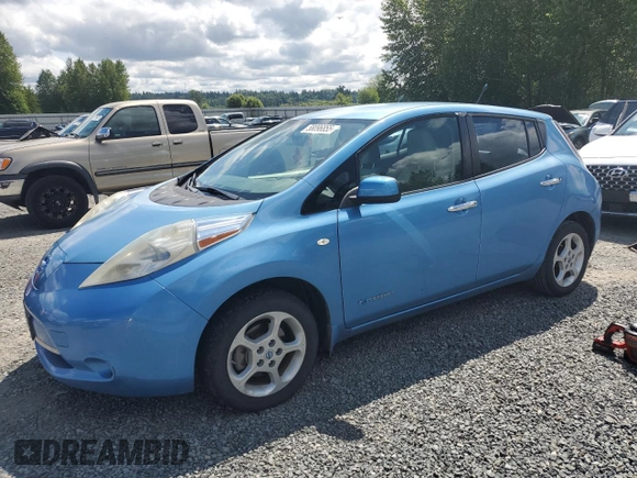 2011 Nissan LEAF SL-e z VIN JN1AZ0CP0BT002015, wystawiony jako Copart lot #58096855 z przebiegiem 58 199 mil mil oraz Czysty tytuł • Clean title. Historia ofert i sprzedaży dostępna na DreamBid. Obrazek 1.