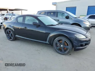2004 Mazda RX-8 with VIN JM1FE173840127019, listed as a Copart auction lot 88172815 with 151,934 mi miles and Salvage Title. Bid and sale history available at carsss.com. Image 4.