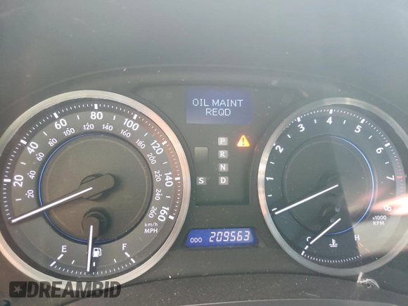 2011 Lexus IS 250 с VIN JTHCF5C24B5046196, выставлен на аукционе Copart как лот 61493925 с пробегом 209 563 миль миль и Списание • Salvage title. История ставок и продаж доступна на DreamBid. Изображение 9.