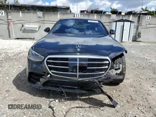 2022 Mercedes-Benz S-Class S 500 with VIN W1K6G6DB0NA148063, listed as a Copart auction lot 46621945 with 54,224 mi miles and Salvage Title. Bid and sale history available at carsss.com. Image 5.