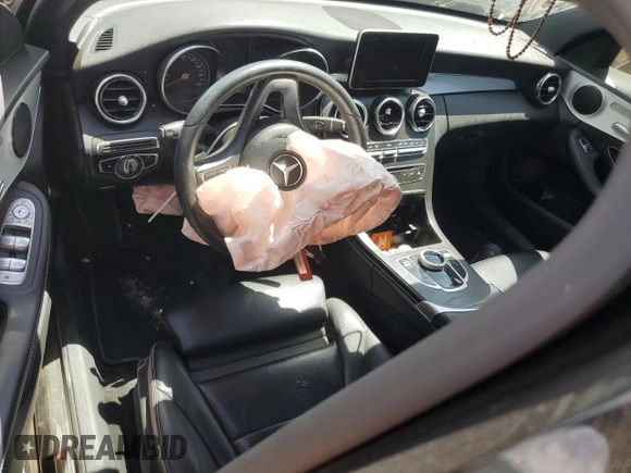 2018 Mercedes-Benz C 300 with VIN 55SWF4JB5JU281150, listed as a Copart auction lot 55307205 with Not provided miles and Salvage title. Bid and sale history available at DreamBid. Image 8.