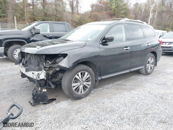 2020 Nissan Pathfinder SV with VIN 5N1DR2BM1LC626903, listed as a IAAI auction lot 40827371 with 122,336 mi miles. Bid and sale history available at carsss.com. Image 2.