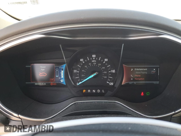 2014 Ford Fusion SE Hybrid with VIN 3FA6P0LU3ER366682, listed as a Copart auction lot 44687185 with 60,440 mi miles and Salvage Title. Bid and sale history available at DreamBid. Image 9.