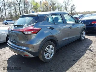 2021 Nissan Kicks S with VIN 3N1CP5BV6ML498831, listed as a IAAI auction lot 41963696 with 54,037 mi miles. Bid and sale history available at carsss.com. Image 4.