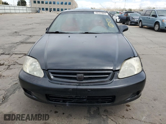 1999 Honda Civic EX with VIN 1HGEJ8145XL026087, listed as a Copart auction lot 49727824 with 118,833 mi miles and Salvage Title. Bid and sale history available at carsss.com. Image 5.