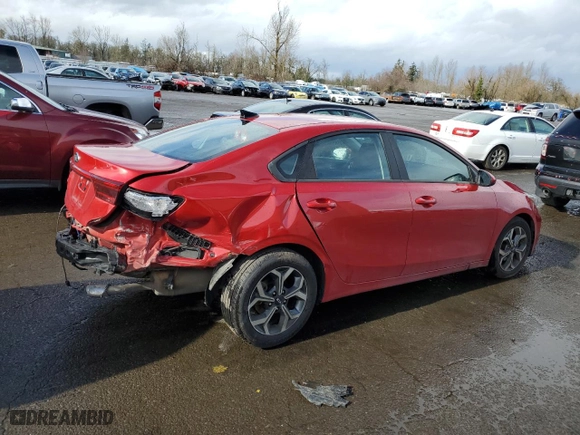 2021 Kia Forte LXS with VIN 3KPF24AD1ME383800, listed as a Copart auction lot 46525745 with 51,870 mi miles and Salvage Title. Bid and sale history available at carsss.com. Image 3.