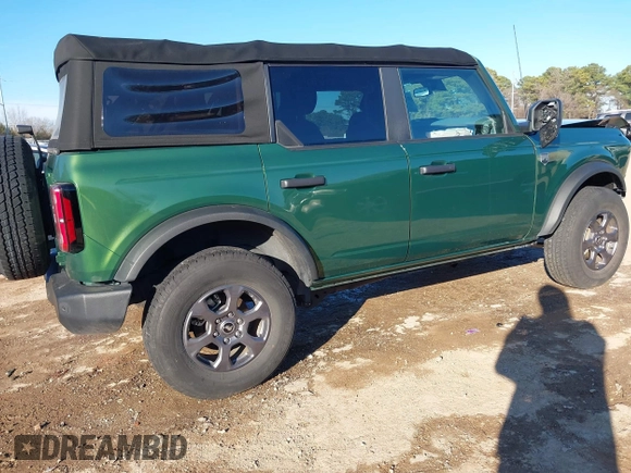 2022 Ford Bronco with VIN 1FMDE5BH8NLB01842, listed as a IAAI auction lot 41257252 with 18,662 mi miles. Bid and sale history available at carsss.com. Image 4.