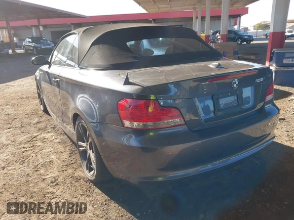 2008 BMW 1 Series 128i with VIN WBAUN13538VH80185, listed as a IAAI auction lot 41381953 with Not Provided miles and . Bid and sale history available at DreamBid. Image 3.