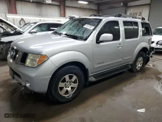 2005 Nissan Pathfinder LE with VIN 5N1AR18W45C738782, listed as a Copart auction lot 46567865 with 94,082 mi miles and Salvage Title. Bid and sale history available at carsss.com. Image 1.