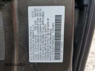 2022 Honda Odyssey EX-L с VIN 5FNRL6H77NB052222, выставлен на аукционе Copart как лот 55303045 с пробегом 84 666 миль миль и Списание • Salvage title. История ставок и продаж доступна на DreamBid. Изображение 13.