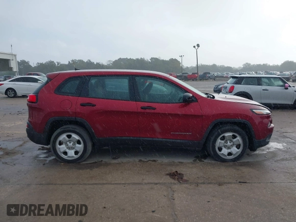 2016 Jeep Cherokee Sport with VIN 1C4PJLAB6GW136136, listed as a IAAI auction lot 41108560 with 97,982 mi miles. Bid and sale history available at carsss.com. Image 14.