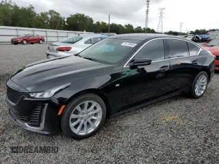 2024 Cadillac CT5 Luxury z VIN 1G6DM5RK1R0106920, wystawiony jako Copart lot #74776684 z przebiegiem 5 501 mil mil oraz Szkoda całkowita • Salvage title. Historia ofert i sprzedaży dostępna na DreamBid. Obrazek 1.