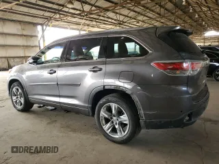 2015 Toyota Highlander Limited with VIN 5TDDCRFHXFS008056, listed as a Copart auction lot 58560055 with 157,155 mi miles and Salvage title. Bid and sale history available at DreamBid. Image 2.