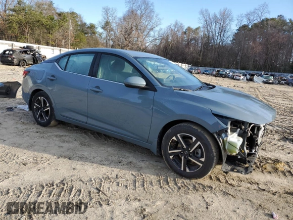 2024 Nissan Sentra SV with VIN 3N1AB8CV9RY304602, listed as a Copart auction lot 46911915 with 29,313 mi miles and Salvage Title. Bid and sale history available at DreamBid. Image 4.