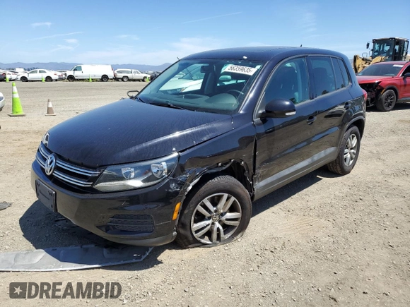 2012 Volkswagen Tiguan SE z VIN WVGBV7AX1CW609299, wystawiony jako Copart lot #56359635 z przebiegiem 133 031 mil mil oraz Szkoda całkowita • Salvage title. Historia ofert i sprzedaży dostępna na DreamBid. Obrazek 1.