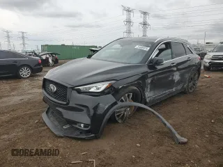2022 Infiniti QX50 Luxe with VIN 3PCAJ5BB7NF108198, listed as a Copart auction lot 51689915 with 20,116 mi miles and Salvage title. Bid and sale history available at DreamBid. Image 1.