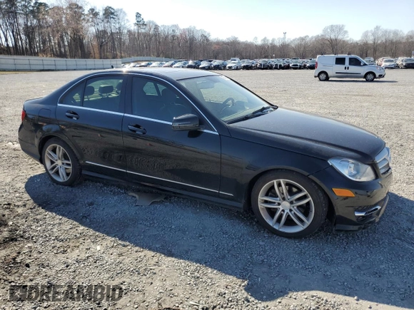 2013 Mercedes-Benz C 250 Sport with VIN WDDGF4HB5DR245894, listed as a Copart auction lot 49035925 with 184,374 mi miles and Salvage Title. Bid and sale history available at DreamBid. Image 4.