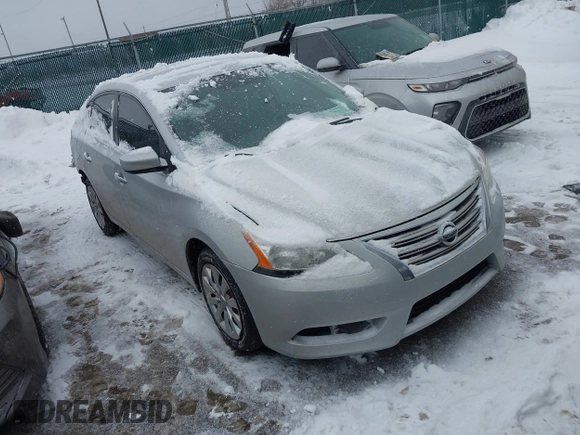 2013 Nissan Sentra SV with VIN 1N4AB7APXDN901698, listed as a IAAI auction lot 41622483 with 156,124 mi miles and . Bid and sale history available at DreamBid. Image 1.