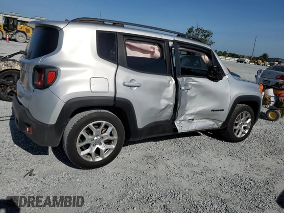 2017 Jeep Renegade Latitude z VIN ZACCJABB6HPG20999, wystawiony jako Copart lot #60428515 z przebiegiem 58 629 mil mil oraz Szkoda całkowita • Salvage title. Historia ofert i sprzedaży dostępna na DreamBid. Obrazek 3.
