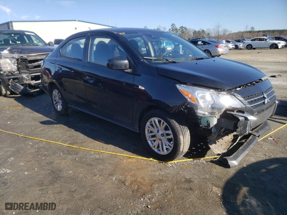2022 Mitsubishi Mirage G4 ES with VIN ML32FUFJ3NHF03549, listed as a Copart auction lot 88162595 with 154,714 mi miles and Salvage Title. Bid and sale history available at carsss.com. Image 4.