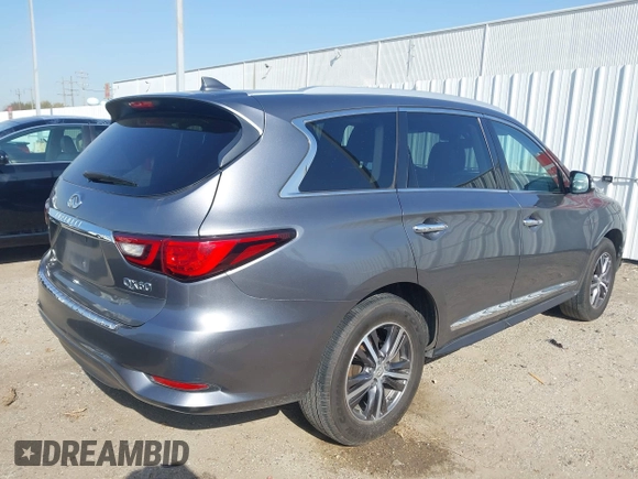 2018 Infiniti QX60 with VIN 5N1DL0MM5JC527646, listed as a IAAI auction lot 41824068 with 116,934 mi miles and . Bid and sale history available at DreamBid. Image 4.